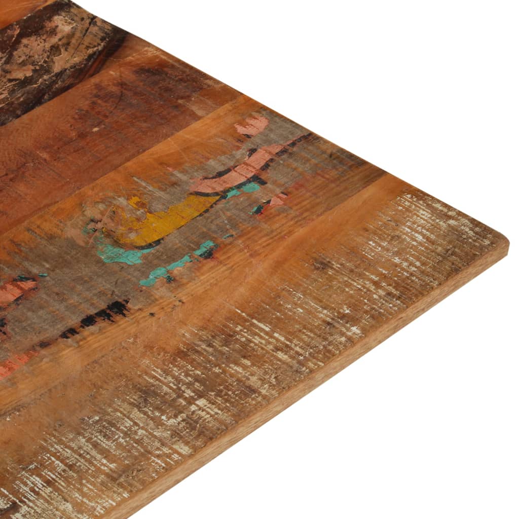 Solid Reclaimed Wood Table Top 70x90 cm - Eco-Friendly Design