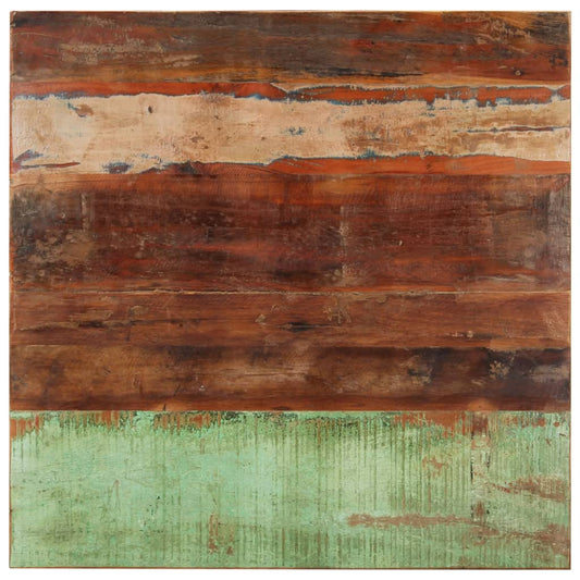 Solid Reclaimed Wood Square Table Top 80x80 cm, 15-16 mm Thick