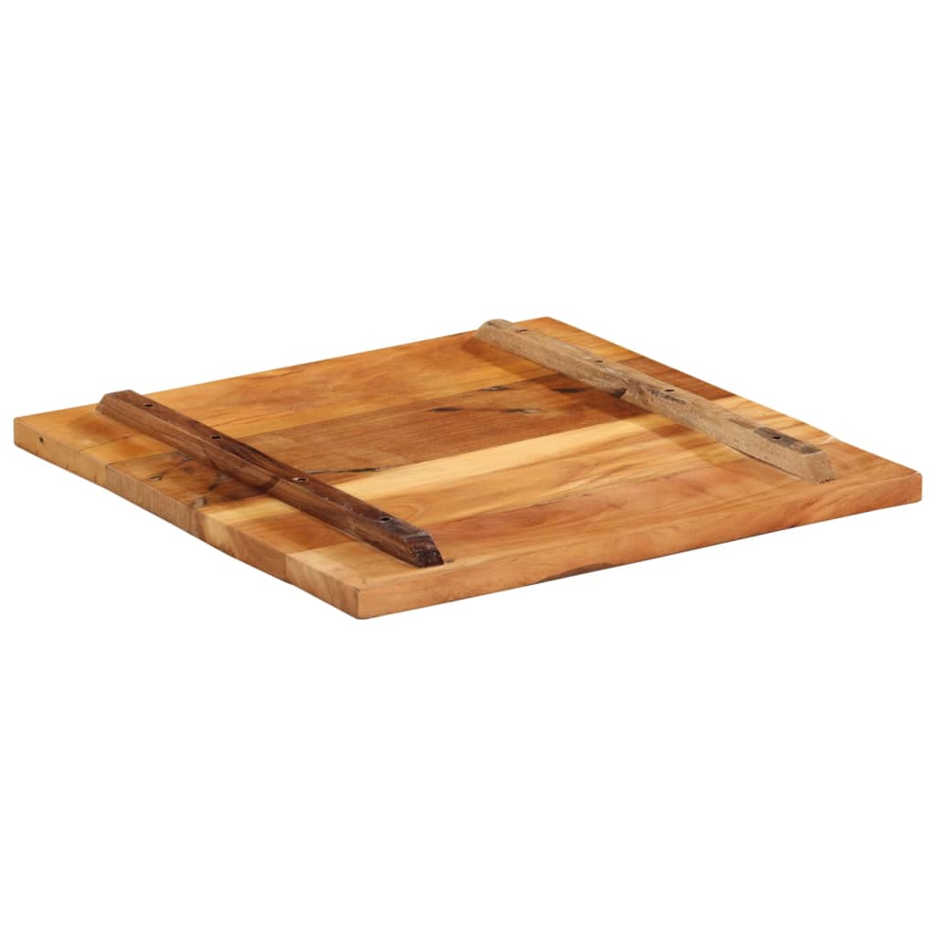 60x60 cm Reclaimed Solid Wood Square Table Top, 25-27 mm Thick