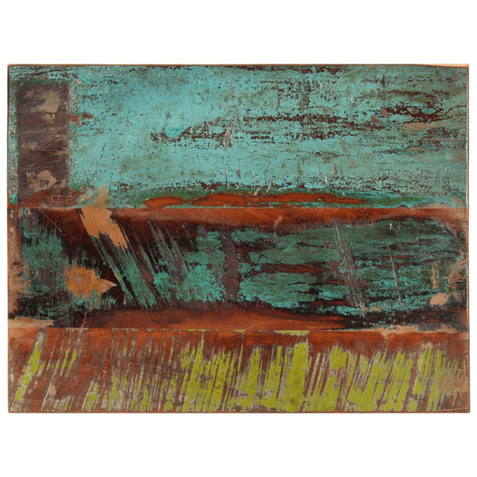 Solid Reclaimed Wood Rectangular Table Top 60x80 cm