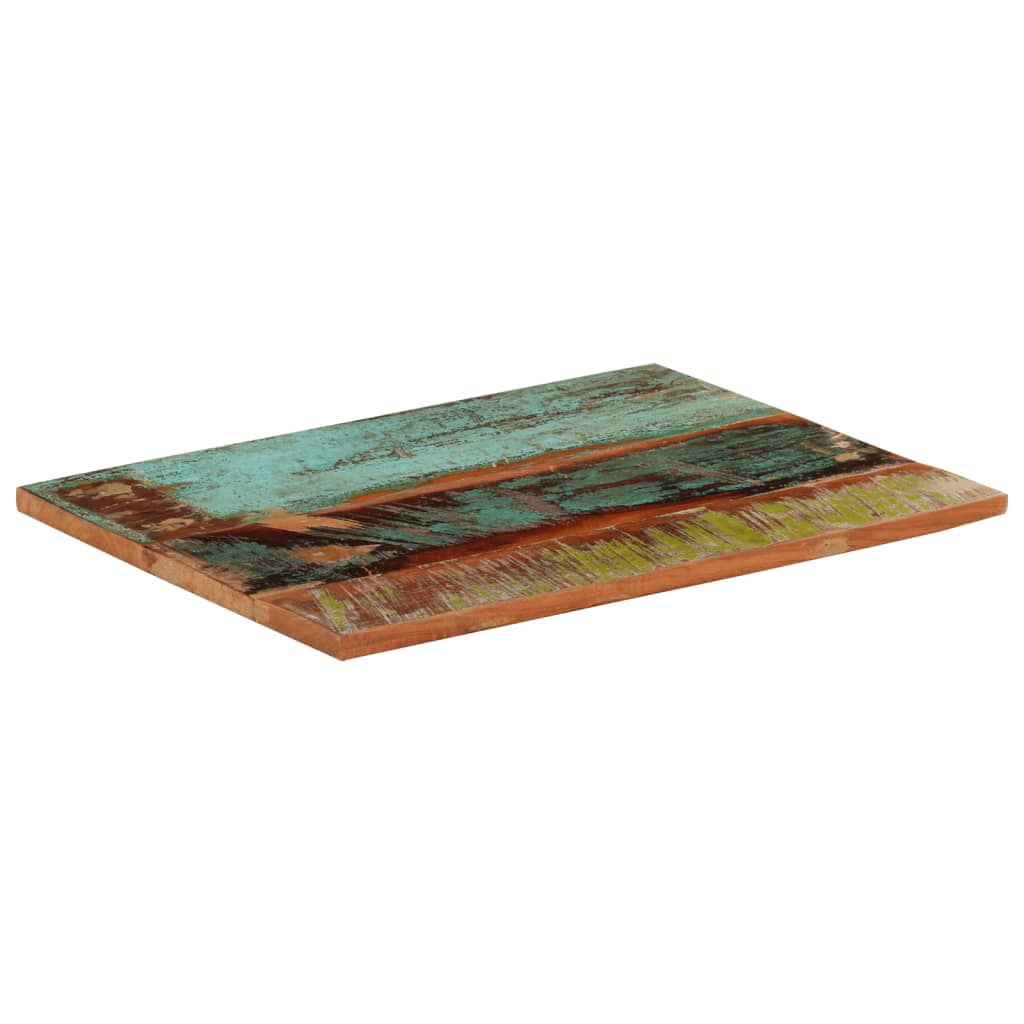 Solid Reclaimed Wood Rectangular Table Top 60x80 cm