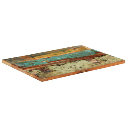 Solid Reclaimed Wood Rectangular Table Top 60x80 cm