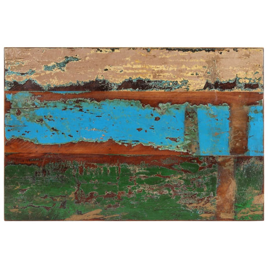 Solid Reclaimed Wood Rectangular Table Top 60x90 cm 25-27 mm