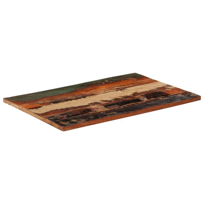 Solid Reclaimed Wood Rectangular Table Top 60x90 cm 25-27 mm