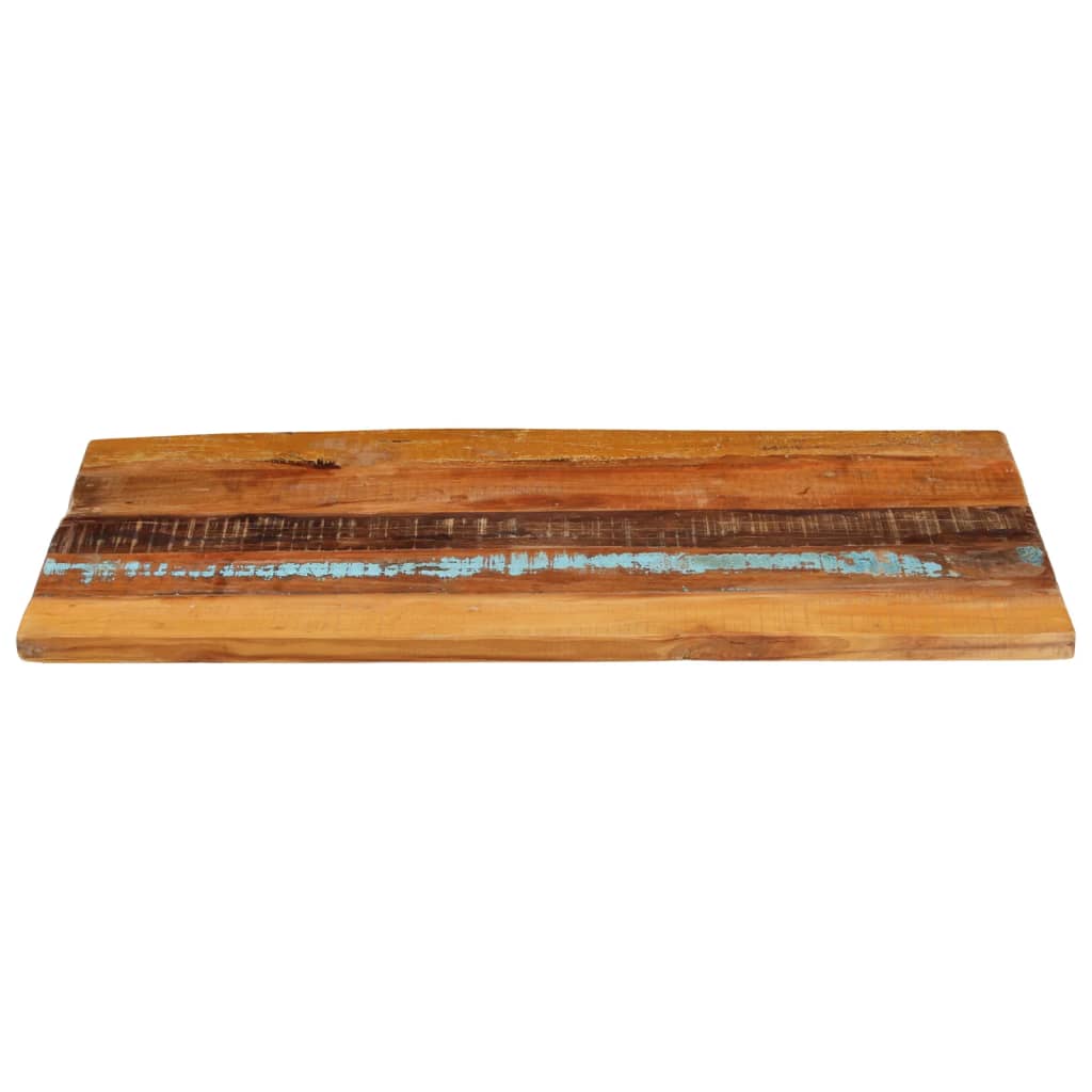 Rustic Reclaimed Wood Rectangular Table Top 60x100 cm, 25-27 mm Thick