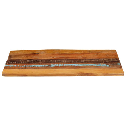 Rustic Reclaimed Wood Rectangular Table Top 60x100 cm, 25-27 mm Thick