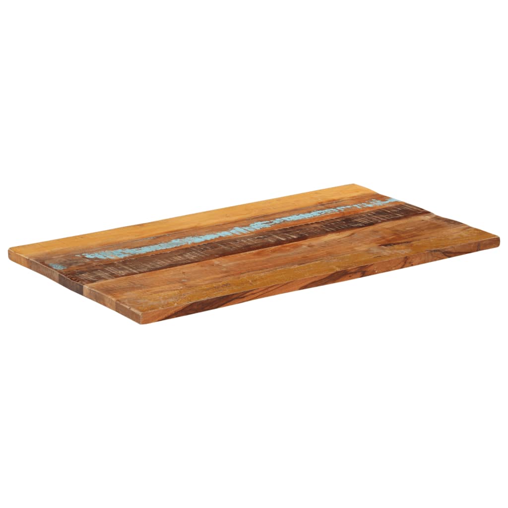 Rustic Reclaimed Wood Rectangular Table Top 60x100 cm, 25-27 mm Thick