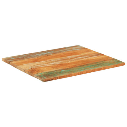 Solid Reclaimed Wood Rectangular Table Top 70x80 cm