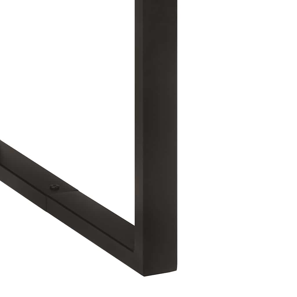 Solid Acacia Wood Dining Table, 154x80x76 cm, Natural Finish