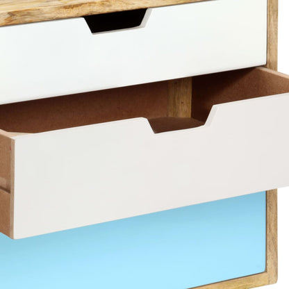 Solid Mango Wood Bedside Cabinet 47x35x63 cm - Natural Finish