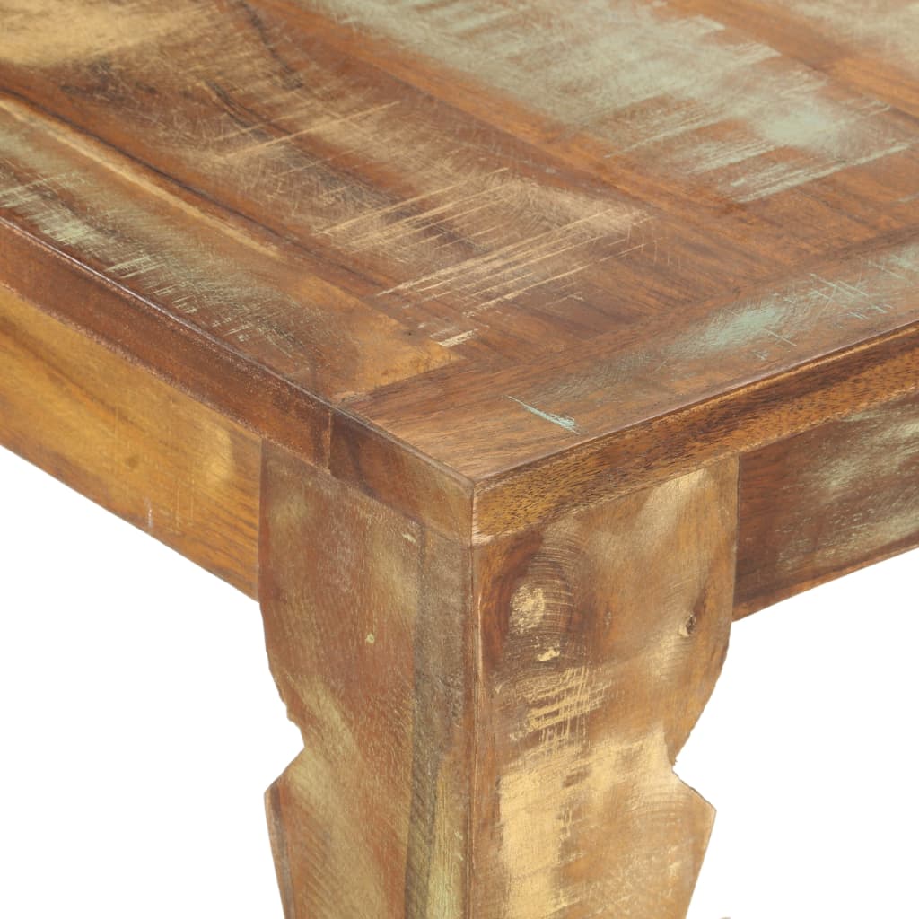 Solid Reclaimed Wood Dining Table 160x80x76cm – Eco-Friendly Design