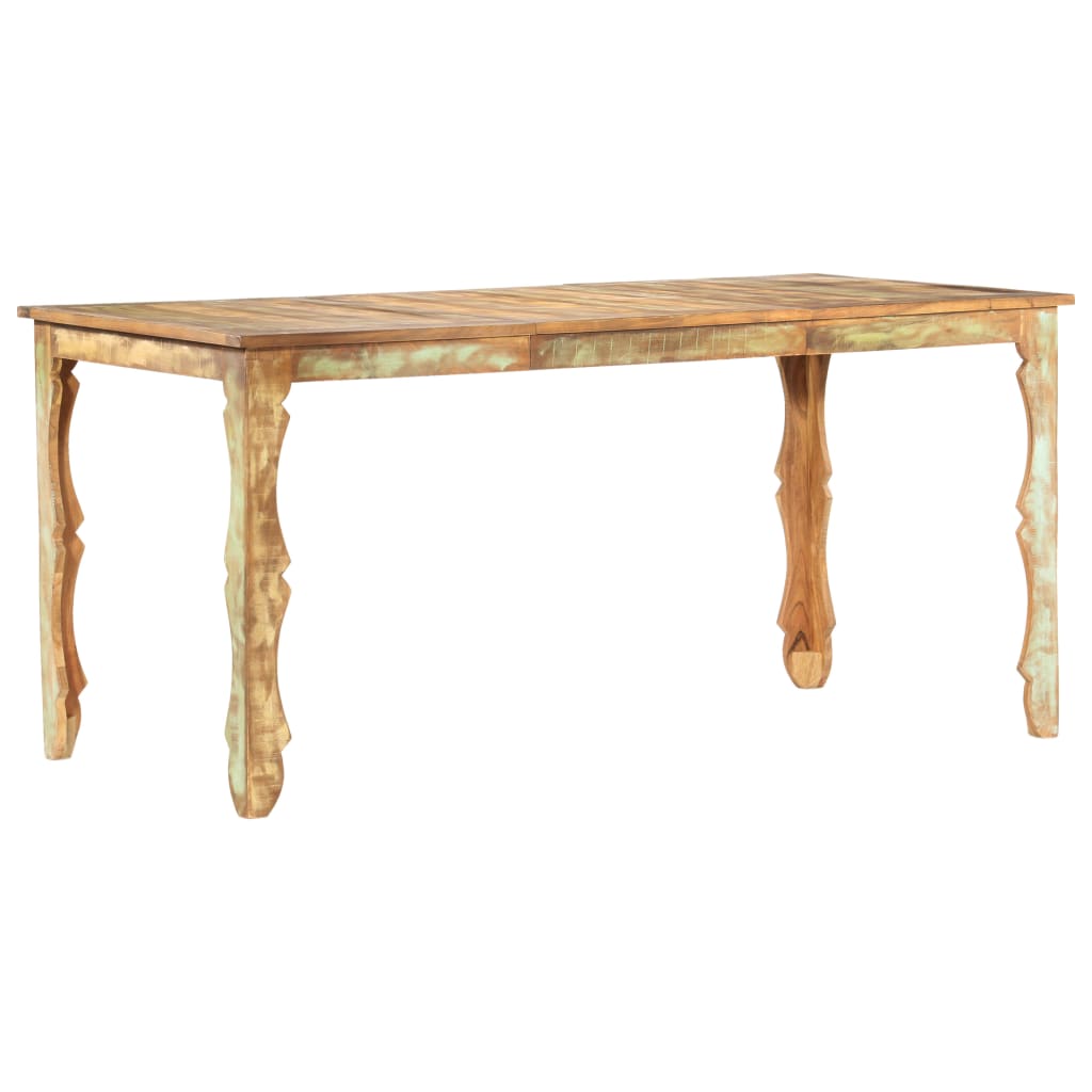 Solid Reclaimed Wood Dining Table 160x80x76cm – Eco-Friendly Design