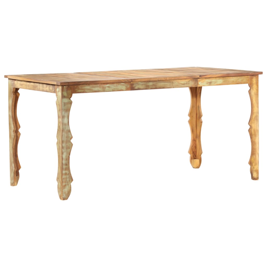 Solid Reclaimed Wood Dining Table 160x80x76cm – Eco-Friendly Design