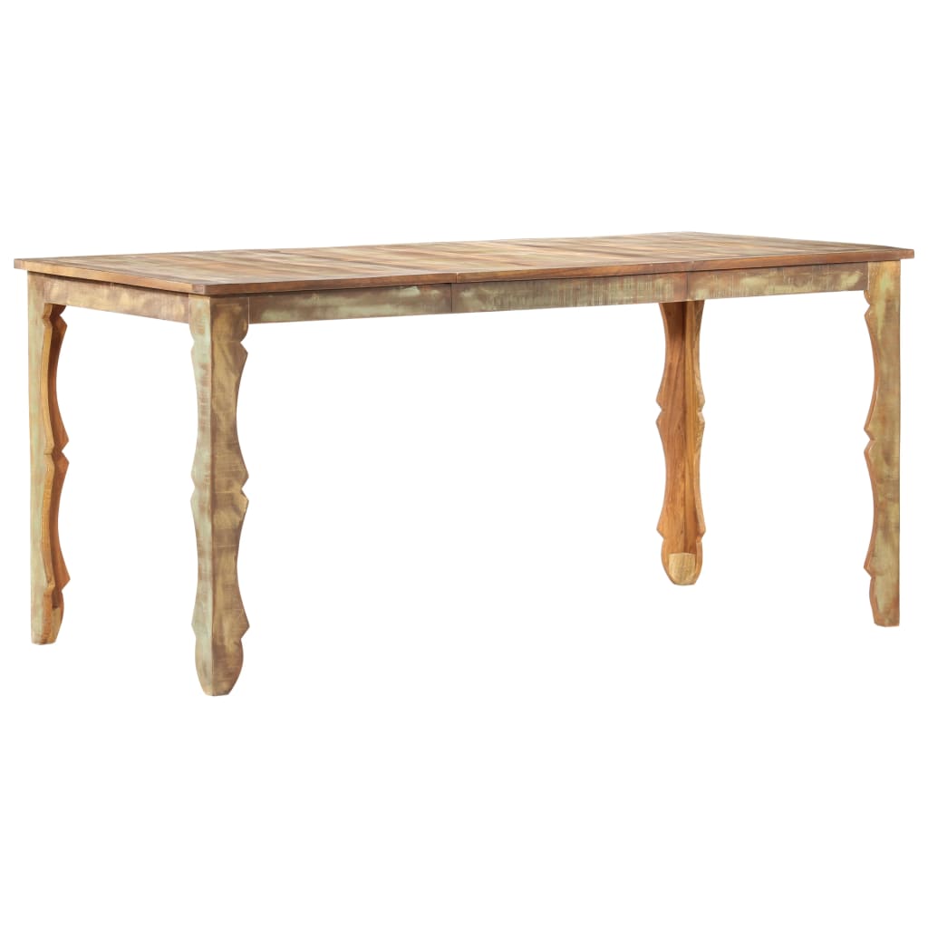 Solid Reclaimed Wood Dining Table 160x80x76cm – Eco-Friendly Design