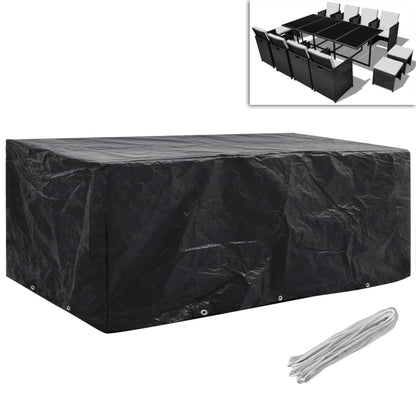 Durable Poly Rattan Garden Furniture Covers 2pcs 229x113cm