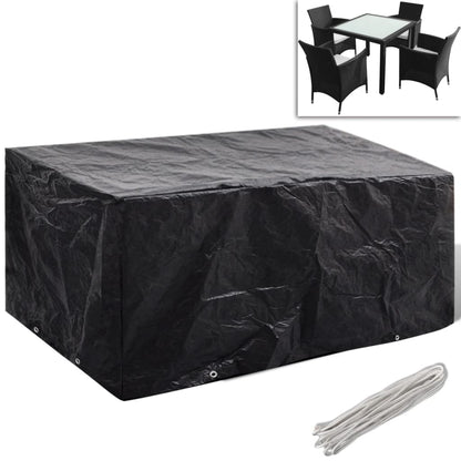 Durable Poly Rattan Garden Furniture Covers 2pcs - 180x140cm