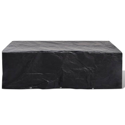 Durable Poly Rattan Garden Furniture Covers, 2pcs, 300x140cm, 8-Person