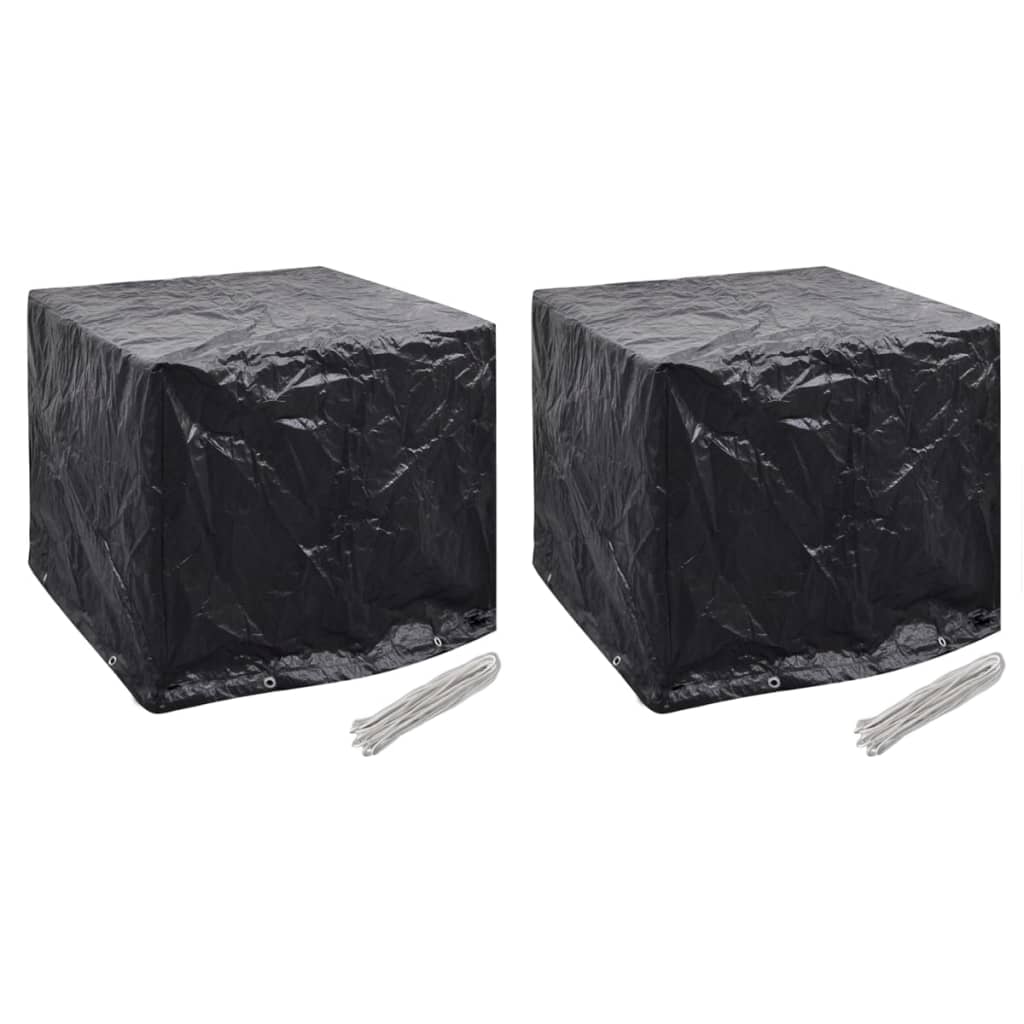 Durable Green Garden Water Tank Covers Set, 8 Eyelets, 116x100x120 cm