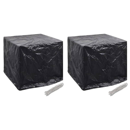 Durable Green Garden Water Tank Covers Set, 8 Eyelets, 116x100x120 cm