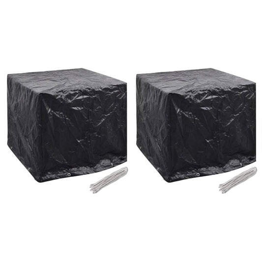 Durable Green Garden Water Tank Covers Set, 8 Eyelets, 116x100x120 cm