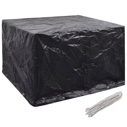 Durable 2pc Garden Furniture Covers 135x135x90 cm - Black