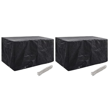 Durable Green Garden Furniture Covers Set, 180x70x90 cm, 8 Eyelets