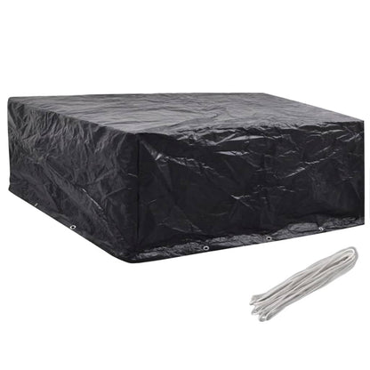 Durable Garden Furniture Covers, 2 Pcs, 10 Eyelets, 260x260x90 cm
