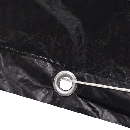 Waterproof Garden Furniture Covers, 2pcs, 160x55x182cm, Black
