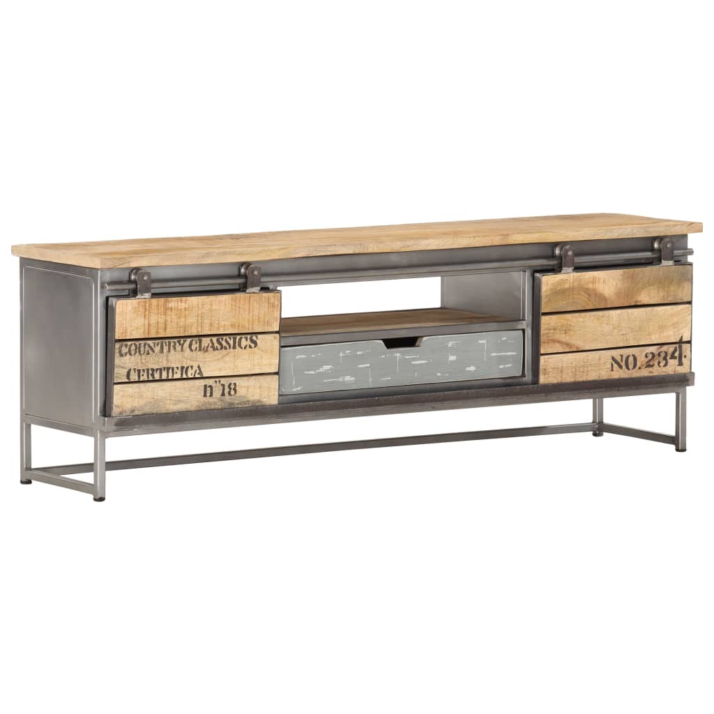TV Cabinet 120x30x40 cm Solid Mango Wood