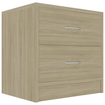 Sonoma Oak Bedside Cabinet, 40x30x40 cm, Engineered Wood