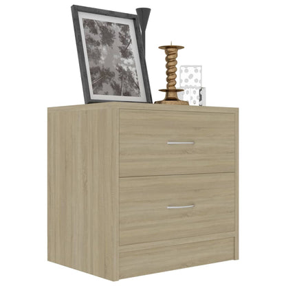 Sonoma Oak Bedside Cabinet, 40x30x40 cm, Engineered Wood