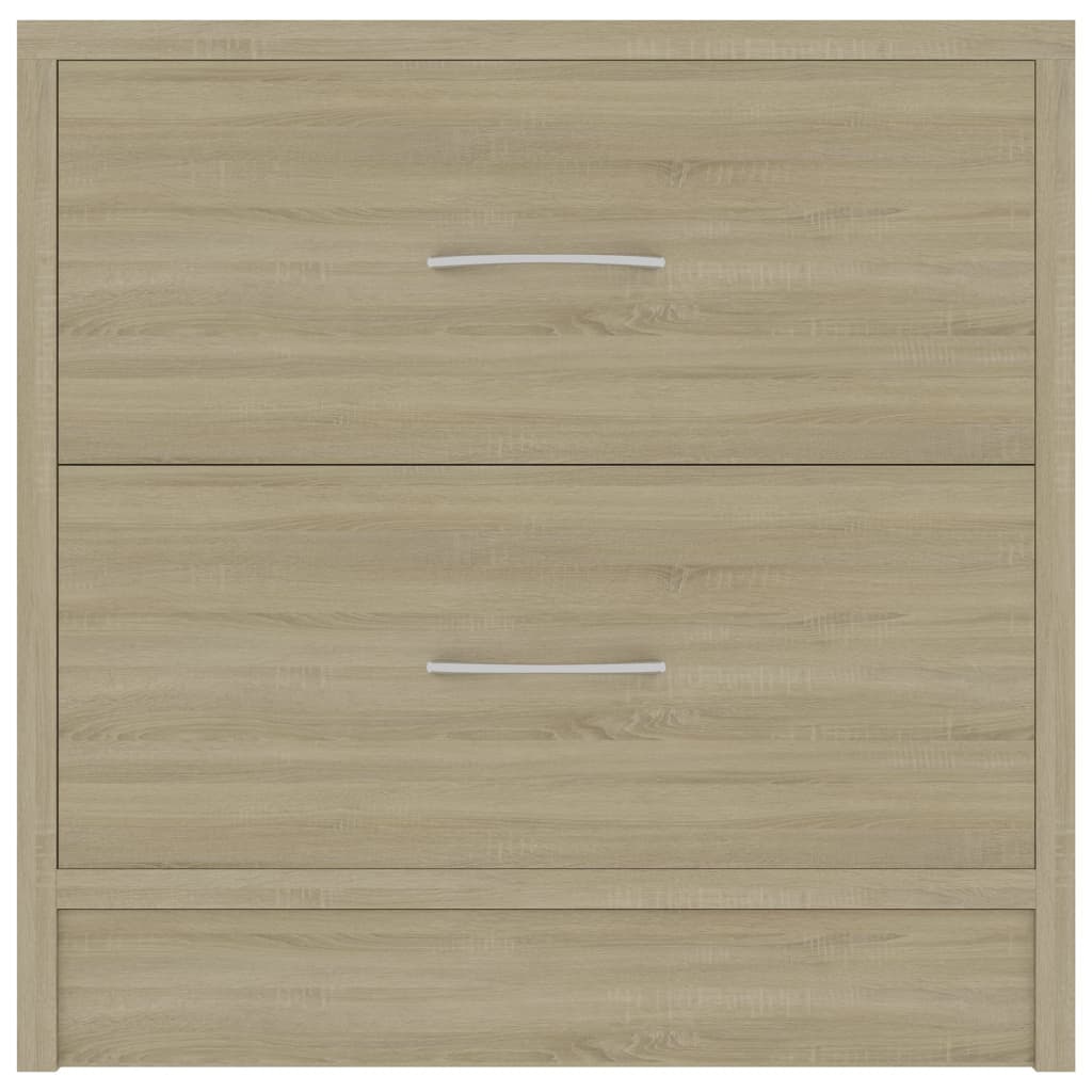 Sonoma Oak Bedside Cabinet, 40x30x40 cm, Engineered Wood