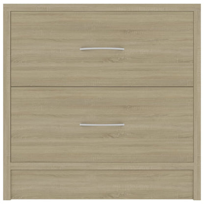 Sonoma Oak Bedside Cabinet, 40x30x40 cm, Engineered Wood