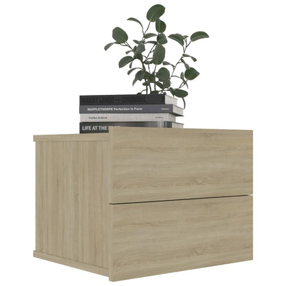 Compact Sonoma Oak Bedside Cabinet 40x30x30 cm - Engineered Wood
