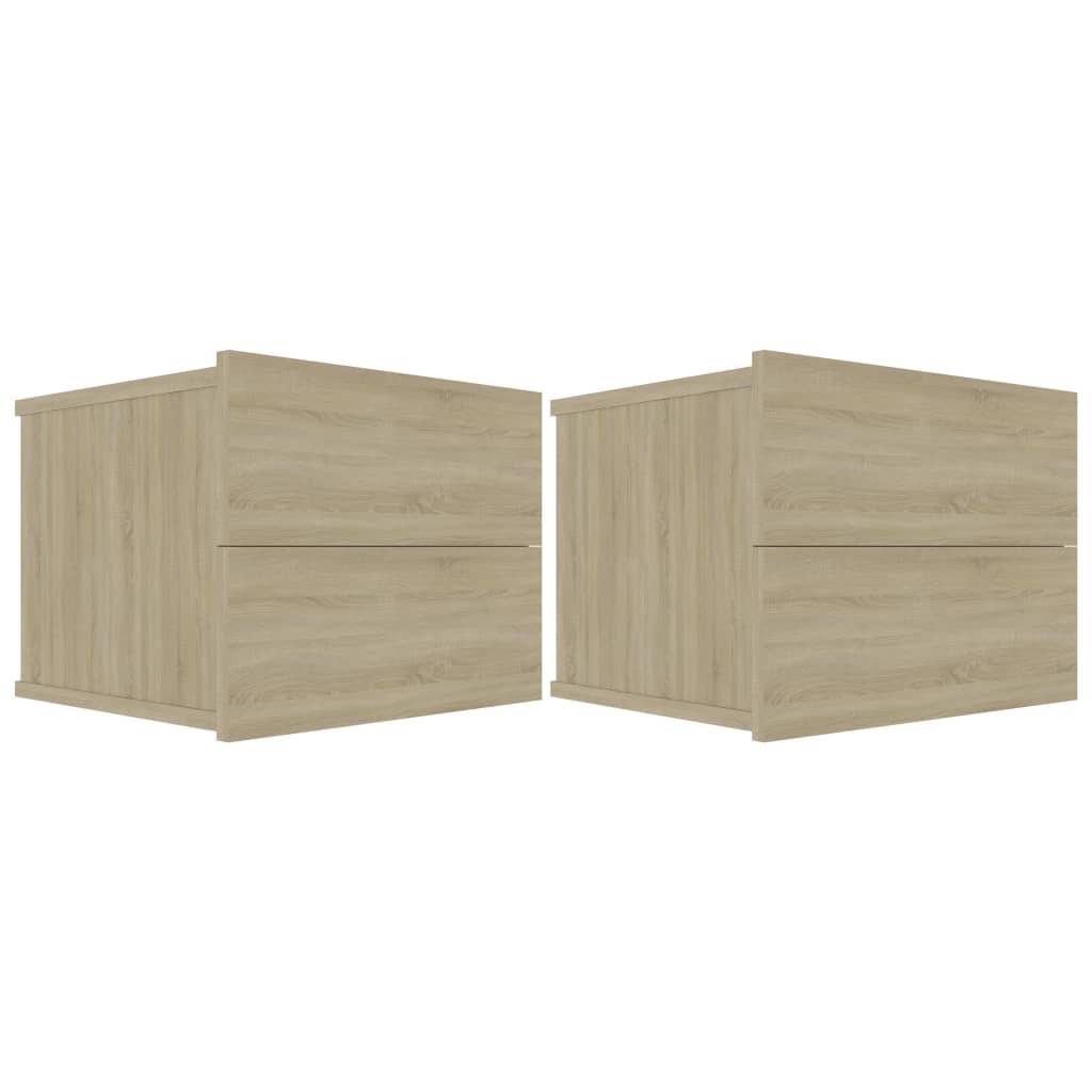 Sonoma Oak Bedside Cabinets 2 Pcs - 40x30x30 cm Engineered Wood