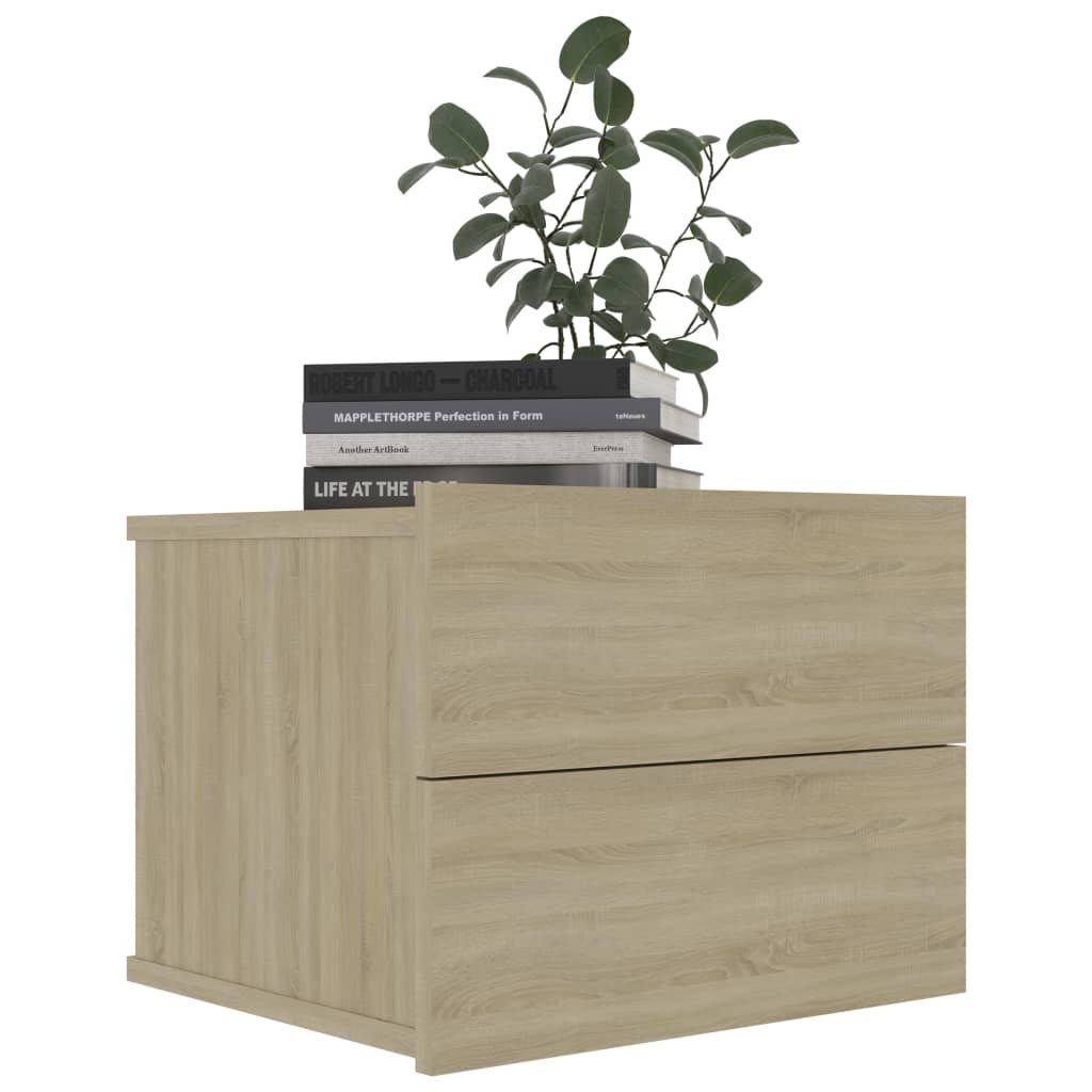 Sonoma Oak Bedside Cabinets 2 Pcs - 40x30x30 cm Engineered Wood