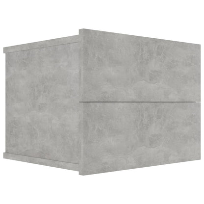 Concrete Grey Bedside Cabinets 2pcs - 40x30x30 cm Engineered Wood