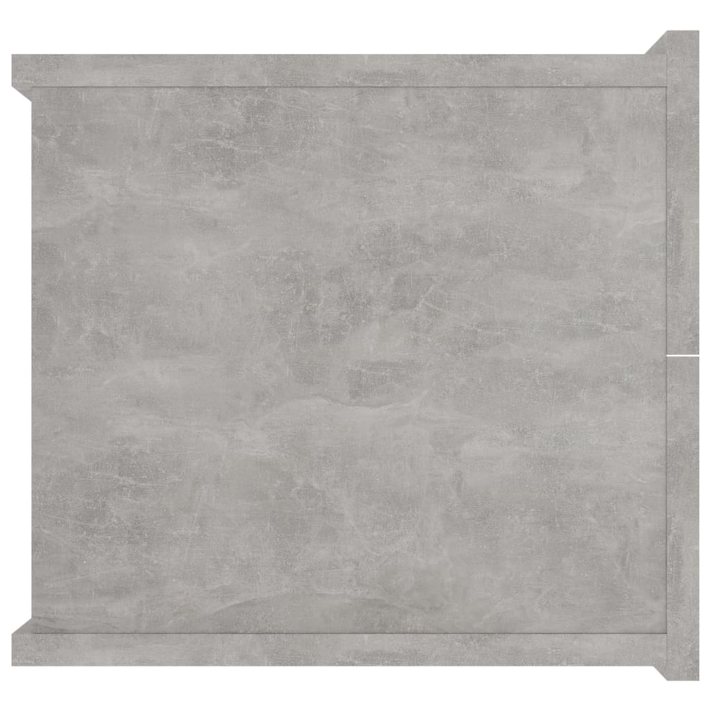 Concrete Grey Bedside Cabinets 2pcs - 40x30x30 cm Engineered Wood