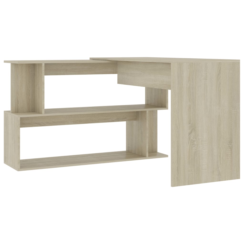 Sonoma Oak Corner Desk 200x50x76 cm - Engineered Wood