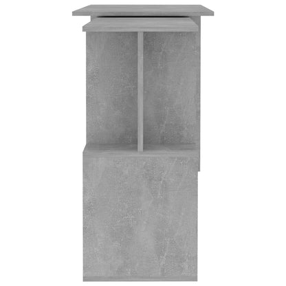 Concrete Grey Engineered Wood Corner Desk 200x50x76 cm