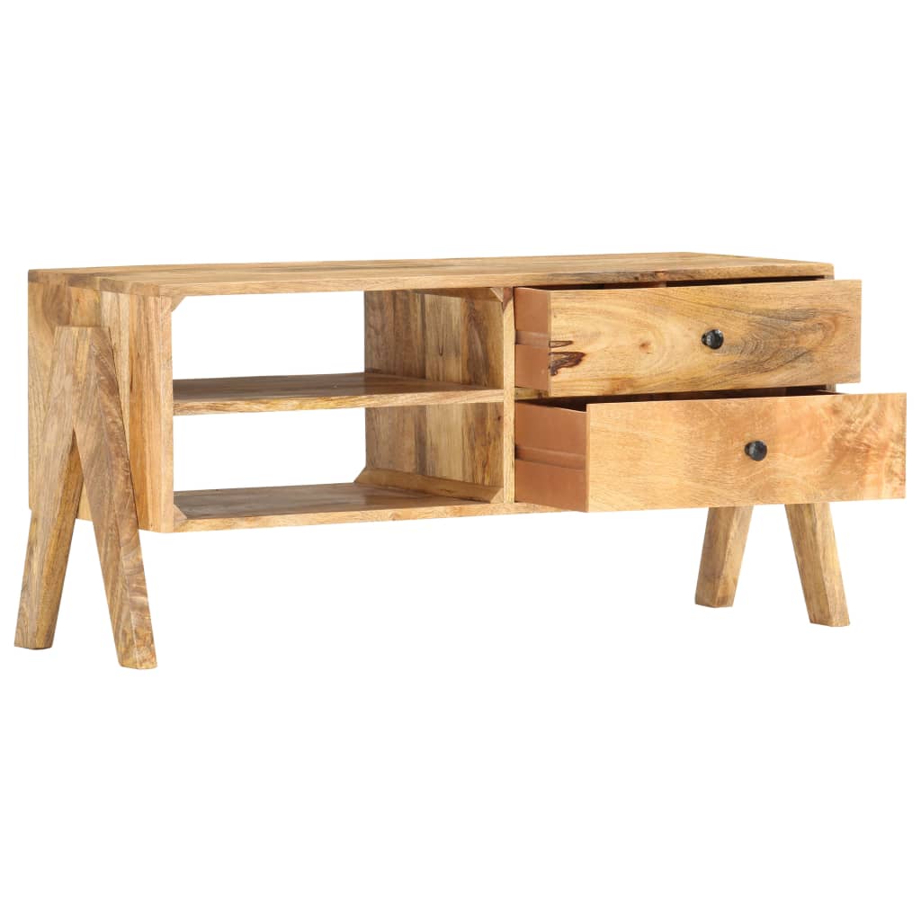 TV Cabinet 97x35x47 cm Solid Mango Wood