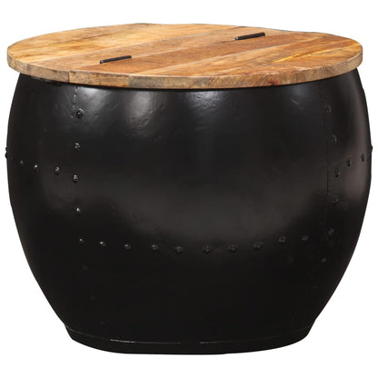 Coffee Table Round 53x43 cm Solid Mango Wood