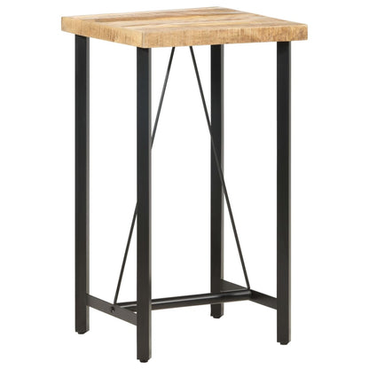 Rustic Mango Wood Bar Table, 60x60x107 cm