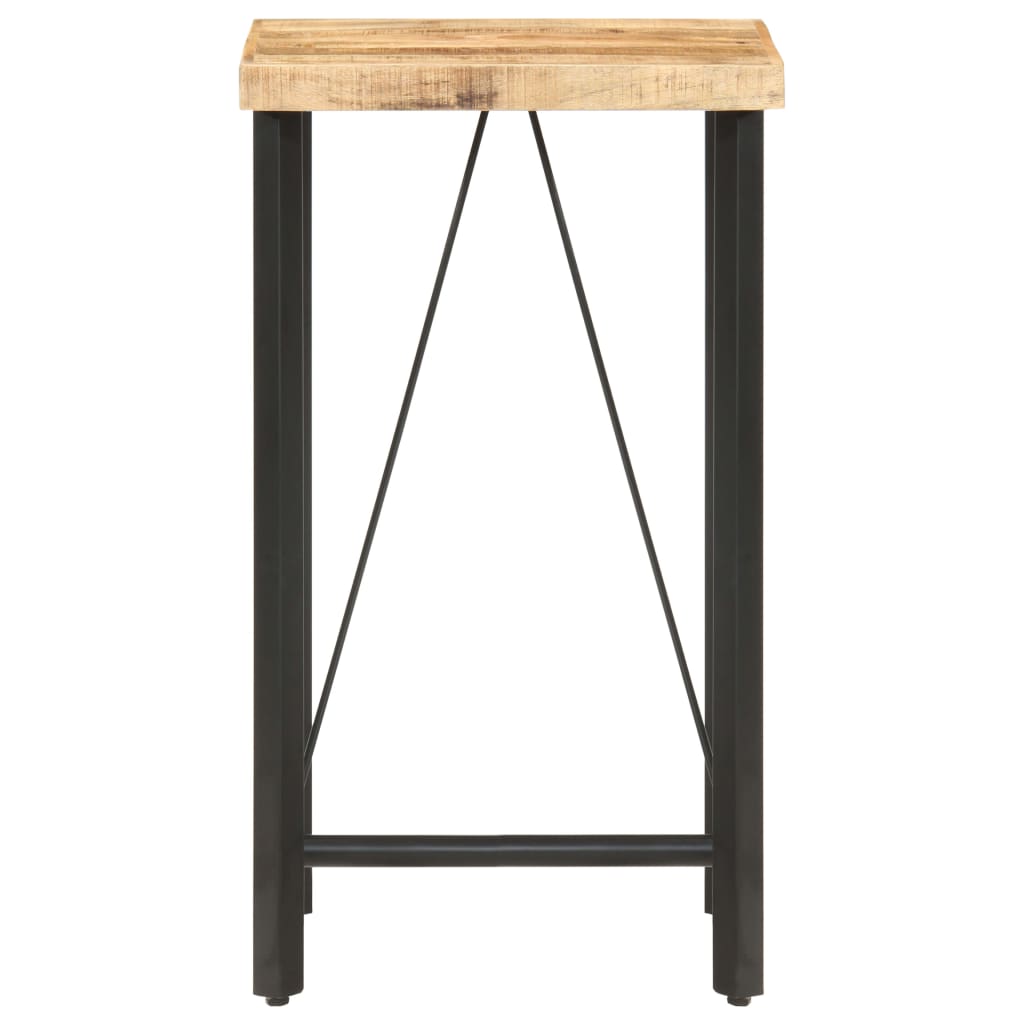Rustic Mango Wood Bar Table, 60x60x107 cm