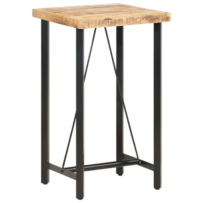 Rustic Mango Wood Bar Table, 60x60x107 cm