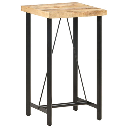 Rustic Mango Wood Bar Table, 60x60x107 cm