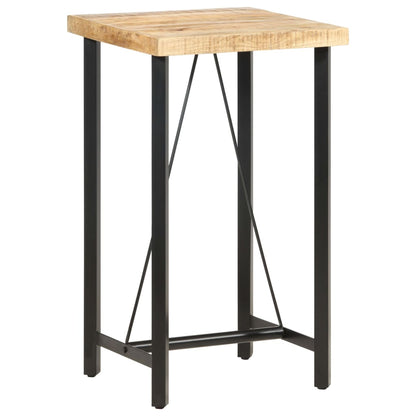 Rustic Mango Wood Bar Table, 60x60x107 cm