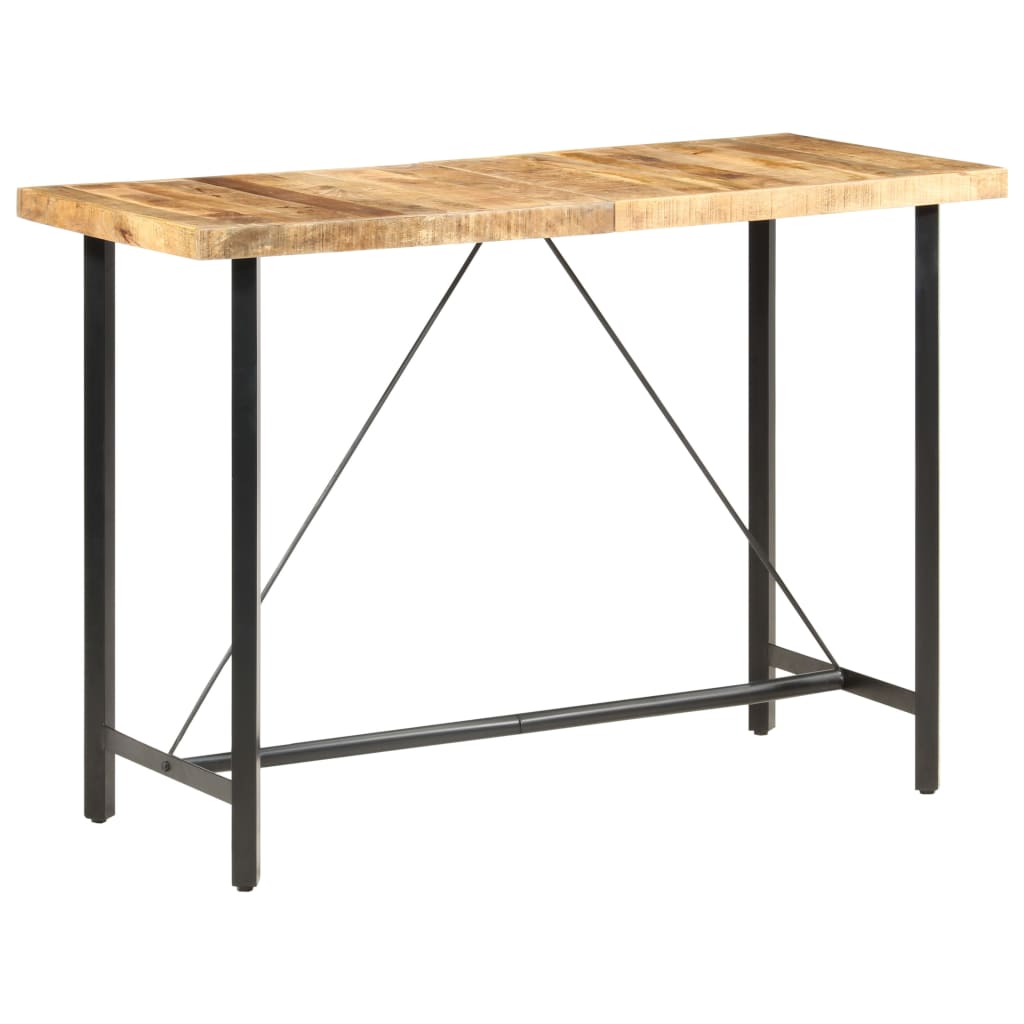 Rustic Bar Table – 150x70x107 cm, Rough Mango Wood