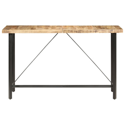 Rough Mango Wood Bar Table | 180x70x107 cm Solid Style