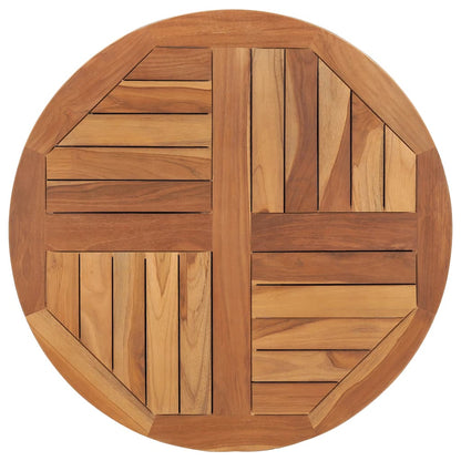 Round Teak Wood Table Top, Solid 2.5cm Thick, 70cm Diameter